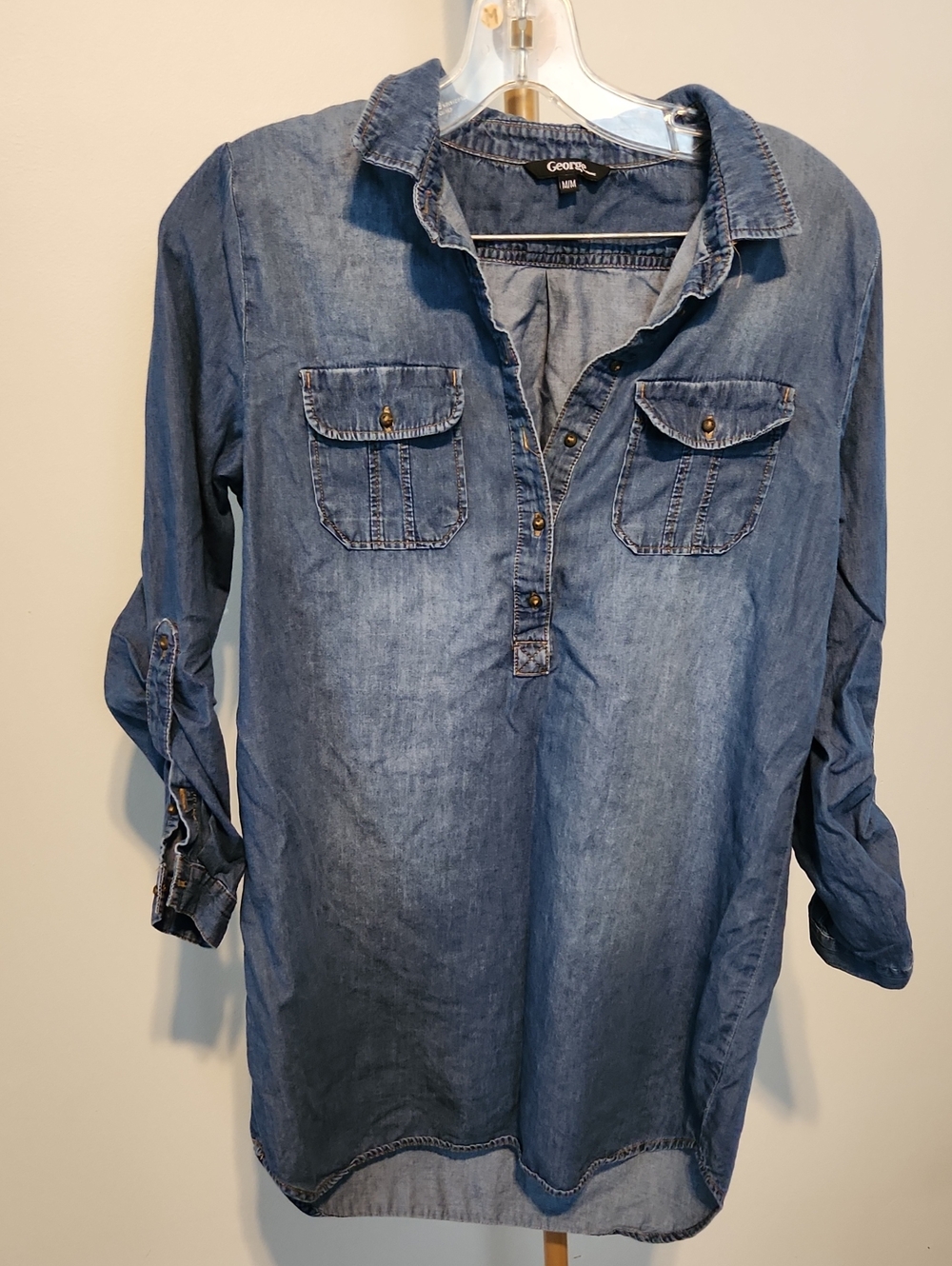 George Blue Denim Tunic Shirt